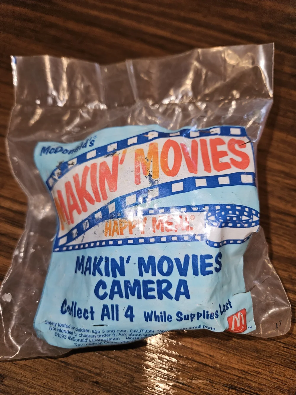 1993 McDonald's Happy Meal Light Blue Makin' Movies Camera Toy